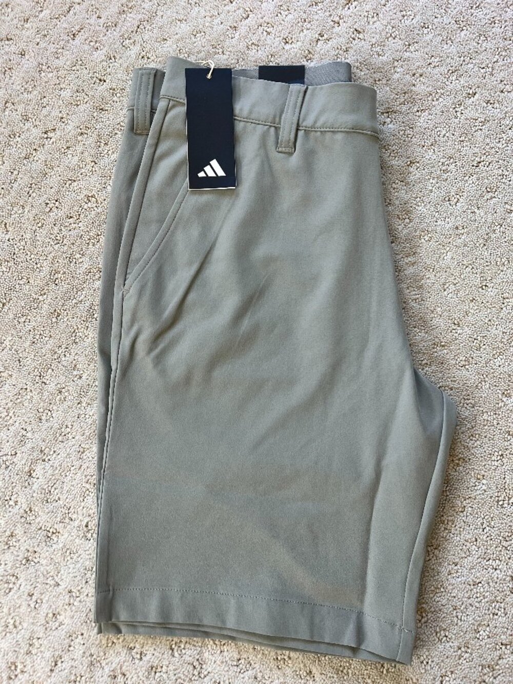 Green Color Golf Shorts Adidas